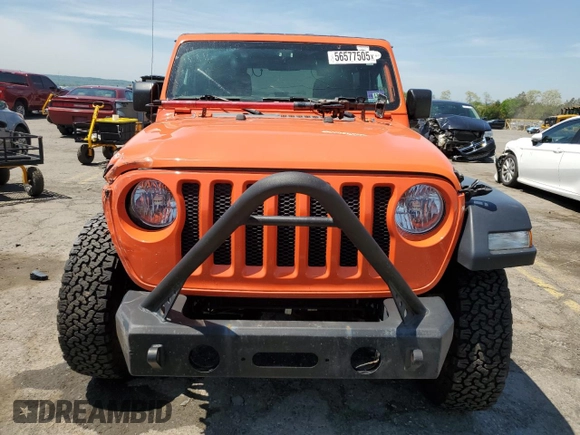 2019 Jeep Wrangler Sport S z VIN 1C4GJXAG8KW576807, wystawiony jako Copart lot #56577505 z przebiegiem 79 968 mil mil oraz Szkoda całkowita • Salvage title. Historia ofert i sprzedaży dostępna na DreamBid. Obrazek 5.