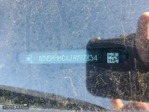 2018 Chevrolet Suburban LT with VIN 1GNSKHKC4JR197834, listed as a Copart auction lot 81198613 with 92,960 mi miles and Salvage Title. Bid and sale history available at carsss.com. Image 14.