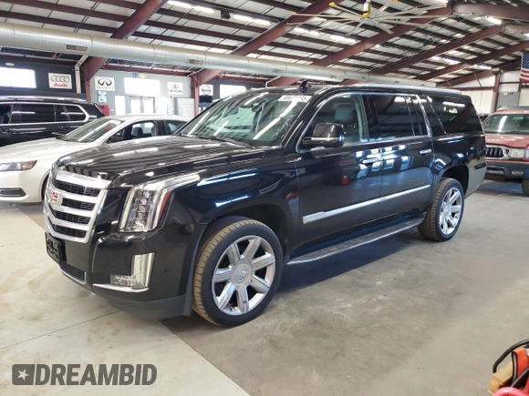 2019 Cadillac Escalade ESV Luxury z VIN 1GYS4HKJ5KR287667, wystawiony jako Copart lot #88670095 z przebiegiem 150 902 mil mil oraz Czysty tytuł • Clean title. Historia ofert i sprzedaży dostępna na DreamBid. Obrazek 1.