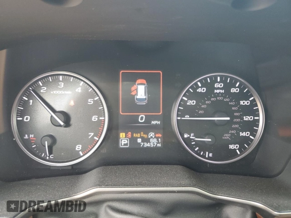 2020 Subaru Outback Touring XT with VIN 4S4BTGPD2L3204976, listed as a Copart auction lot 59668235 with 73,457 mi miles and Salvage title. Bid and sale history available at DreamBid. Image 9.