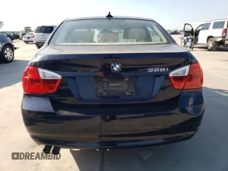 2007 BMW 3 Series 328i with VIN WBAVA33547KX81497, listed as a Copart auction lot 52228215 with 74,123 mi miles and Salvage Title. Bid and sale history available at carsss.com. Image 6.
