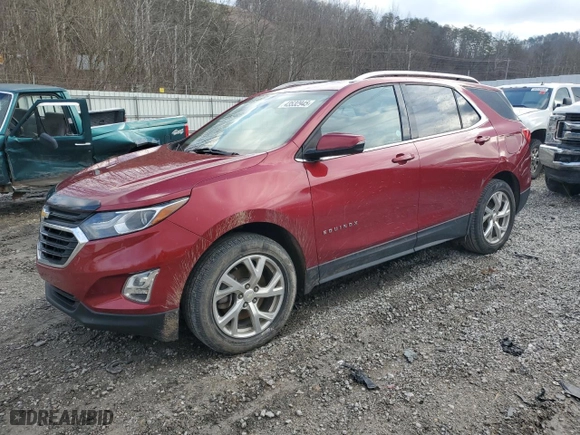 2018 Chevrolet Equinox LT with VIN 3GNAXKEX5JS531567, listed as a Copart auction lot 43532945 with 57,233 mi miles and Salvage Title. Bid and sale history available at carsss.com. Image 1.