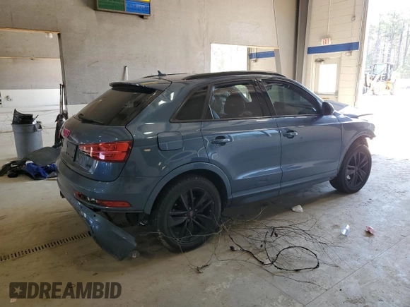 2016 Audi Q3 Premium Plus with VIN WA1EFCFS1GR019428, listed as a Copart auction lot 51129845 with 99,221 mi miles and Salvage Title. Bid and sale history available at carsss.com. Image 3.
