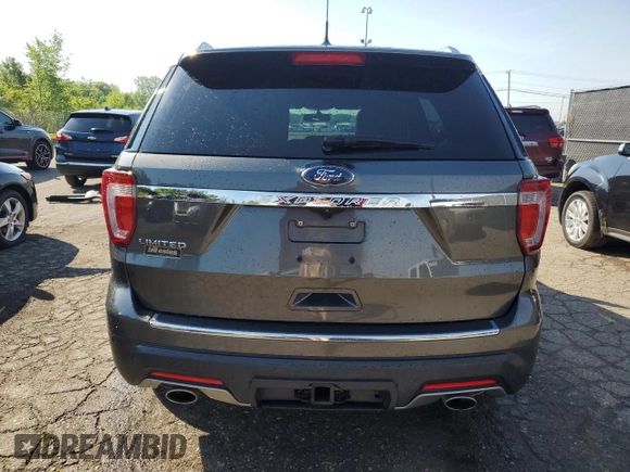 2018 Ford Explorer Limited z VIN 1FM5K7F87JGA70377, wystawiony jako Copart lot #63480215 z przebiegiem 129 825 mil mil oraz Czysty tytuł • Clean title. Historia ofert i sprzedaży dostępna na DreamBid. Obrazek 6.
