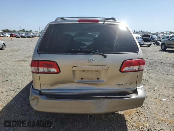 2001 Toyota Sienna LE z VIN 4T3ZF13C01U340313, wystawiony jako Copart lot #57176485 z przebiegiem 137 449 mil mil oraz Szkoda całkowita • Salvage title. Historia ofert i sprzedaży dostępna na DreamBid. Obrazek 6.