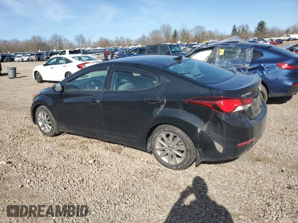 2015 Hyundai Elantra SE with VIN 5NPDH4AE8FH569220, listed as a Copart auction lot 51502735 with 162,756 mi miles and Salvage Title. Bid and sale history available at carsss.com. Image 2.