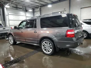 2015 Ford Expedition Max Platinum with VIN 1FMJK1MT5FEF21604, listed as a Copart auction lot 79306064 with 206,641 mi miles and Salvage title. Bid and sale history available at DreamBid. Image 2.