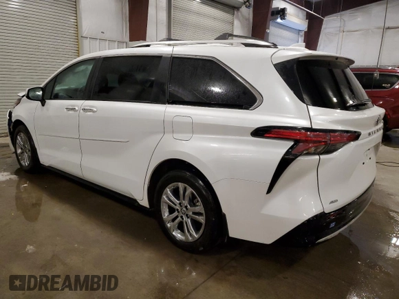2023 Toyota Sienna Platinum with VIN 5TDESKFC4PS082853, listed as a Copart auction lot 42773605 with 23,693 mi miles and Salvage Title. Bid and sale history available at DreamBid. Image 2.