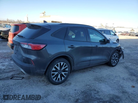 2020 Ford Escape SE Sport Hybrid with VIN 1FMCU0BZ9LUB67981, listed as a Copart auction lot 42164825 with 89,982 mi miles and Salvage Title. Bid and sale history available at carsss.com. Image 3.