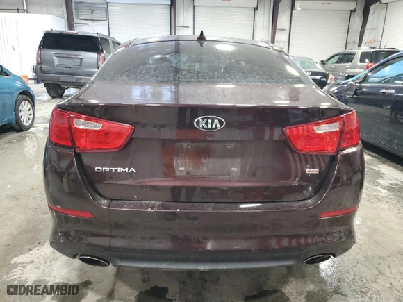 2015 Kia Optima LX with VIN 5XXGM4A73FG470861, listed as a Copart auction lot 45178885 with 154,572 mi miles and Salvage Title. Bid and sale history available at carsss.com. Image 6.