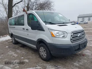 2019 Ford Transit Passenger XL with VIN 1FBZX2YM8KKA48539, listed as a IAAI auction lot 41391558 with 91,777 mi miles. Bid and sale history available at carsss.com. Image 1.