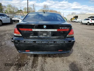 2003 BMW 7 Series 745Li with VIN WBAGN63403DR13725, listed as a Copart auction lot 52175805 with Not Provided miles and Salvage Title. Bid and sale history available at carsss.com. Image 6.