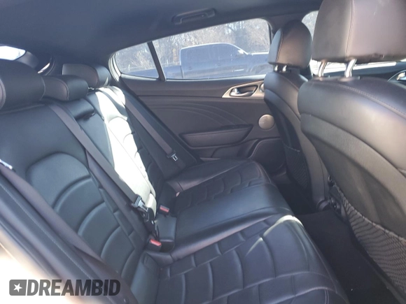 2022 Kia Stinger GT2 with VIN KNAE55LC9N6104515, listed as a Copart auction lot 83811534 with 35,042 mi miles and Salvage Title. Bid and sale history available at DreamBid. Image 10.