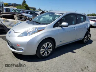 2017 Nissan LEAF SL with VIN 1N4BZ0CP8HC309870, listed as a Copart auction lot 57824983 with 49,123 mi miles. Bid and sale history available at carsss.com. Image 1.