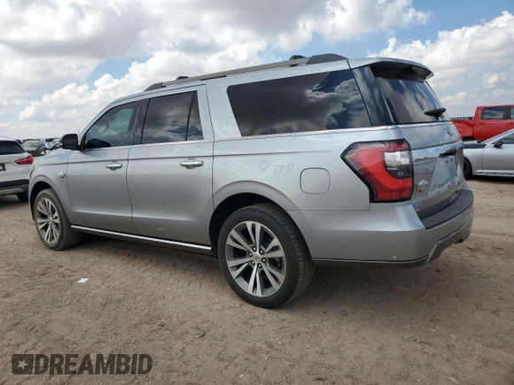 2020 Ford Expedition Max King Ranch with VIN 1FMJK1PT6LEA92254, listed as a Copart auction lot 68925444 with 76,506 mi miles and Clean Title. Bid and sale history available at DreamBid. Image 2.