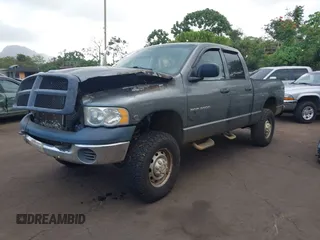 2005 Dodge 2500 SLT with VIN 3D7KS28C45G813167, listed as a IAAI auction lot 41797630 with Not Provided miles. Bid and sale history available at carsss.com. Image 2.