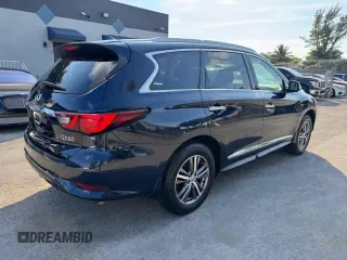 2019 Infiniti QX60 Luxe z VIN 5N1DL0MM4KC561014, wystawiony jako Copart lot #43478125 z przebiegiem 177 089 mil mil oraz Szkody całkowita. Historia ofert i sprzedaży dostępna na DreamBid. Obrazek 3.