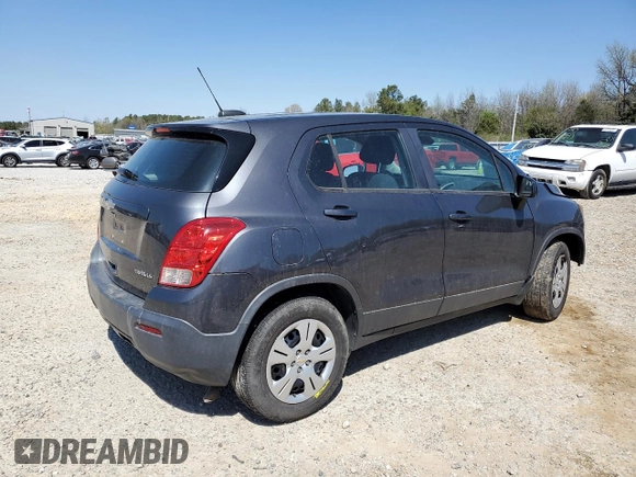 2016 Chevrolet Trax LS with VIN 3GNCJKSB0GL246684, listed as a Copart auction lot 50891495 with 123,519 mi miles and Salvage Title. Bid and sale history available at carsss.com. Image 3.