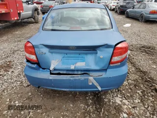 2005 Kia Rio with VIN KNADC125156375937, listed as a Copart auction lot 45710075 with 114,050 mi miles and Salvage Title. Bid and sale history available at carsss.com. Image 6.