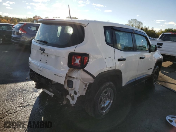 2018 Jeep Renegade Sport with VIN ZACCJBAH0JPJ05799, listed as a Copart auction lot 74072224 with 64,297 mi miles and Salvage title. Bid and sale history available at DreamBid. Image 3.