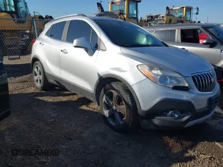2013 Buick Encore Convenience with VIN KL4CJBSB3DB154050, listed as a IAAI auction lot 41967718 with 137,578 mi miles. Bid and sale history available at carsss.com. Image 1.
