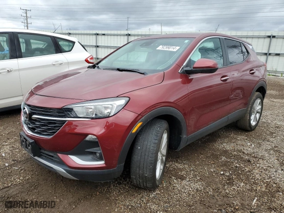 2023 Buick Encore GX Preferred with VIN KL4MMBS25PB083157, listed as a Copart auction lot 79299014 with 25,637 mi miles and Salvage Title. Bid and sale history available at carsss.com. Image 1.