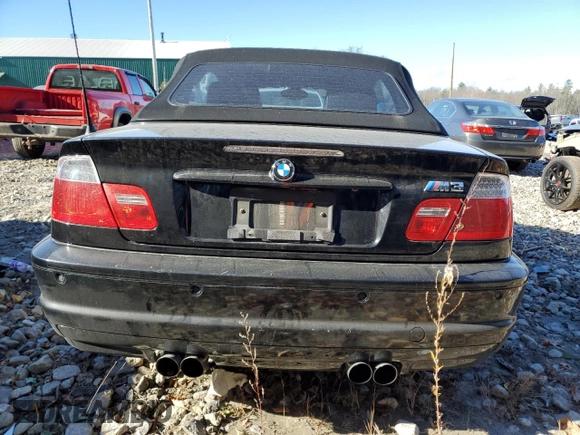 2003 BMW 3 Series M3 with VIN WBSBR93413PK03677, listed as a Copart auction lot 79610934 with 0 mi miles and Salvage Title. Bid and sale history available at carsss.com. Image 6.