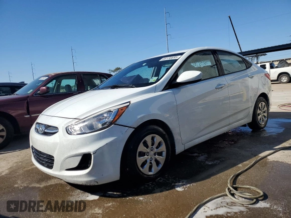 2016 Hyundai Accent SE with VIN KMHCT4AE0GU954722, listed as a Copart auction lot 89130695 with 100,656 mi miles and Non Repairable. Bid and sale history available at carsss.com. Image 1.