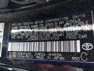 2016 Toyota Prius Two z VIN JTDKBRFU5G3014163, wystawiony jako IAAI lot #42475556 z przebiegiem 157 873 mil mil oraz . Historia ofert i sprzedaży dostępna na DreamBid. Obrazek 9.