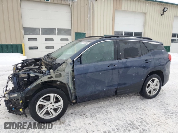 2018 GMC Terrain SLE with VIN 3GKALTEXXJL123185, listed as a Copart auction lot 45950595 with 120,635 mi miles and Salvage Title. Bid and sale history available at carsss.com. Image 1.