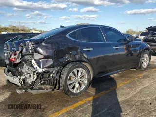 2012 Infiniti M37 with VIN JN1BY1AR5CM393479, listed as a Copart auction lot 77598814 with 174,932 mi miles and Salvage Title. Bid and sale history available at carsss.com. Image 3.