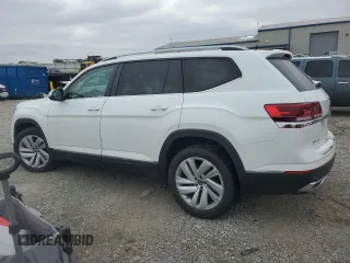 2021 Volkswagen Atlas SEL with VIN 1V2BR2CA2MC595550, listed as a Copart auction lot 45566115 with 57,244 mi miles and Salvage title. Bid and sale history available at DreamBid. Image 2.