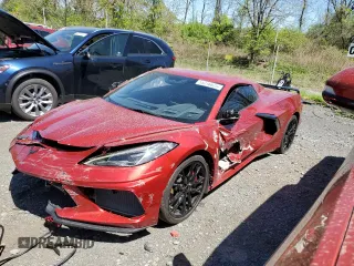 2024 Chevrolet Corvette 2LT z VIN 1G1YB3D41R5123651, wystawiony jako Copart lot #55216625 z przebiegiem 13 350 mil mil oraz Szkoda całkowita • Salvage title. Historia ofert i sprzedaży dostępna na DreamBid. Obrazek 1.