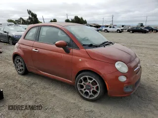2012 FIAT 500 Sport with VIN 3C3CFFBR6CT102988, listed as a Copart auction lot 60181465 with 132,512 mi miles and Clean title. Bid and sale history available at DreamBid. Image 4.