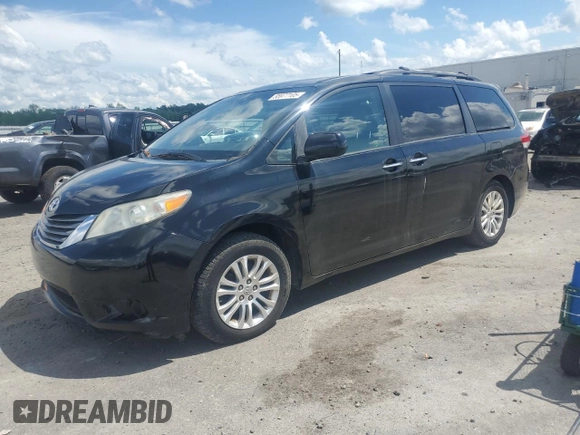 2011 Toyota Sienna XLE AAS with VIN 5TDYK3DC3BS106218, listed as a Copart auction lot 55977105 with 279,622 mi miles and Clean Title. Bid and sale history available at DreamBid. Image 1.