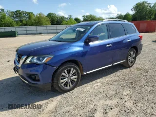 2020 Nissan Pathfinder SV with VIN 5N1DR2BNXLC593070, listed as a Copart auction lot 53845785 with 84,443 mi miles and Salvage title. Bid and sale history available at DreamBid. Image 1.