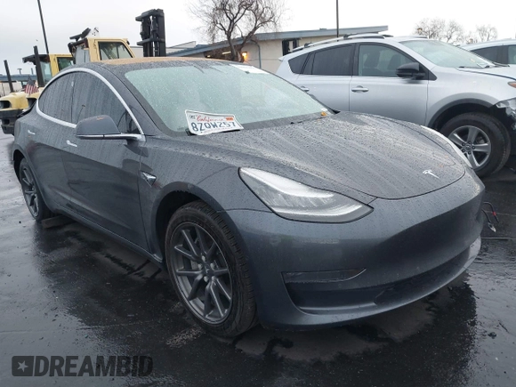 2018 Tesla Model 3 Long Range Battery with VIN 5YJ3E1EB1JF149423, listed as a IAAI auction lot 41896090 with 158,787 mi miles and . Bid and sale history available at DreamBid. Image 1.