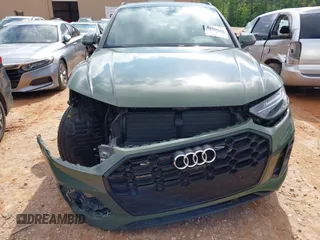 2023 Audi Q5 S line Premium Plus with VIN WA1EAAFY1P2111431, listed as a IAAI auction lot 42355144 with 43,498 mi miles and . Bid and sale history available at DreamBid. Image 12.