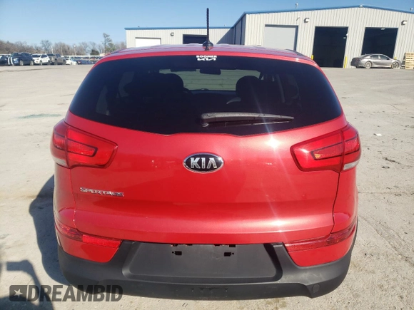 2015 Kia Sportage LX with VIN KNDPB3AC0F7702628, listed as a Copart auction lot 48495365 with 106,208 mi miles and Salvage Title. Bid and sale history available at carsss.com. Image 6.