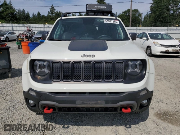 2019 Jeep Renegade Trailhawk z VIN ZACNJBC17KPK47657, wystawiony jako Copart lot #61077265 z przebiegiem 70 478 mil mil oraz Szkoda całkowita • Salvage title. Historia ofert i sprzedaży dostępna na DreamBid. Obrazek 5.