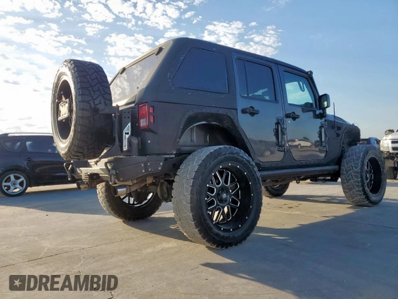 2017 Jeep Wrangler Unlimited Sport z VIN 1C4BJWDG0HL581252, wystawiony jako Copart lot #56397115 z przebiegiem 50 683 mil mil oraz Nie do naprawy • Non repairable. Historia ofert i sprzedaży dostępna na DreamBid. Obrazek 3.