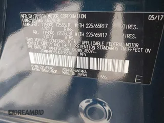 2017 Toyota RAV4 XLE with VIN JTMWFREV3HD105878, listed as a IAAI auction lot 41889338 with 75,784 mi miles. Bid and sale history available at carsss.com. Image 9.