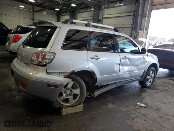 2003 Mitsubishi Outlander XLS with VIN JA4LZ41G93U031003, listed as a Copart auction lot 48399025 with 224,367 mi miles and Salvage Title. Bid and sale history available at carsss.com. Image 3.