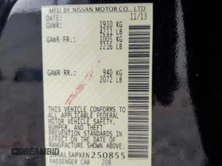 2014 Nissan Altima S with VIN 1N4AL3APXEN250855, listed as a Copart auction lot 52950625 with 163,936 mi miles and Salvage Title. Bid and sale history available at DreamBid. Image 13.