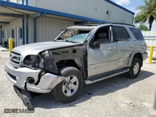 2001 Toyota Sequoia Limited with VIN 5TDBT48A21S008829, listed as a Copart auction lot 49553465 with 0 mi miles and Salvage Title. Bid and sale history available at carsss.com. Image 1.