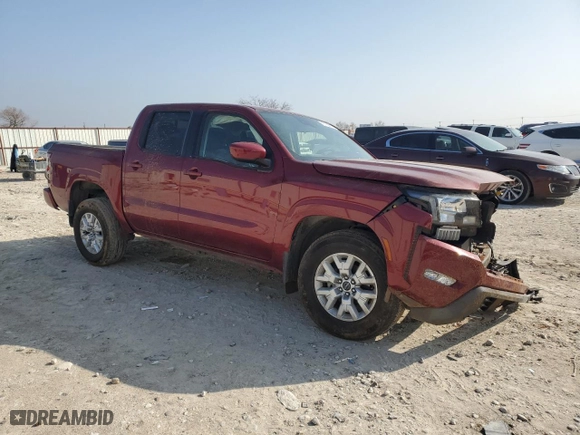 2024 Nissan Frontier SV with VIN 1N6ED1EJ3RN610053, listed as a Copart auction lot 43780015 with 23,601 mi miles and Salvage Title. Bid and sale history available at carsss.com. Image 4.