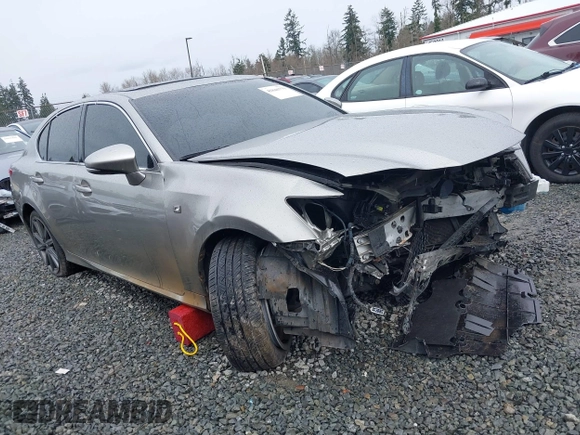 2015 Lexus GS 350 with VIN JTHCE1BL7FA005550, listed as a IAAI auction lot 41846779 with 91,087 mi miles. Bid and sale history available at carsss.com. Image 1.