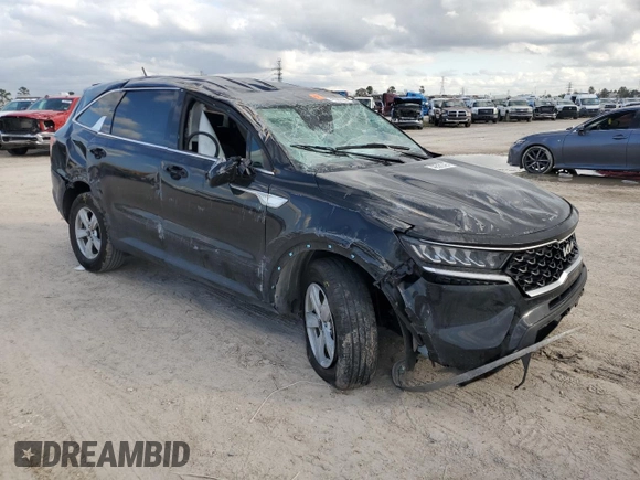 2023 Kia Sorento LX with VIN 5XYRGDLC7PG166830, listed as a Copart auction lot 43582395 with 55,717 mi miles and Salvage Title. Bid and sale history available at carsss.com. Image 4.