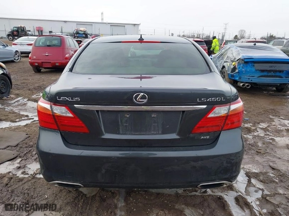2010 Lexus LS 460 L with VIN JTHDL5EF8A5001127, listed as a IAAI auction lot 41242335 with NaN miles. Bid and sale history available at carsss.com. Image 16.