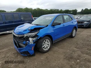 2024 Chevrolet Equinox LS with VIN 3GNAXHEG3RL257424, listed as a Copart auction lot 57802565 with 17,804 mi miles and Salvage title. Bid and sale history available at DreamBid. Image 1.